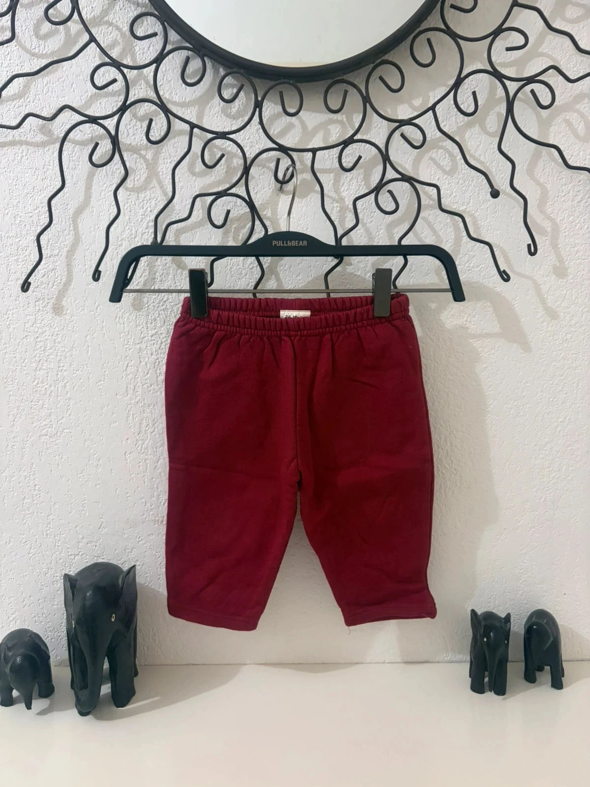 Corduroy Jogger Pants in Burgundy – 100% Cotton & Comfort – Size 24 Months (2 years) – photo 2